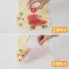 Baby crystal fleece bib, autumn and winter waterproof cartoon bib, newborn spring and autumn snap saliva towel, baby food bag Item Picture